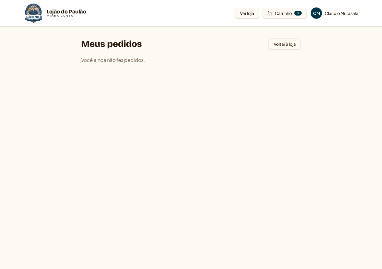 Meus pedidos (/pedidos) — acompanhamento pelo cliente